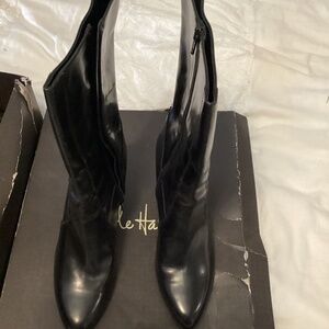 Cole Haan new in the box heeled boots black size 10